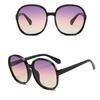 Classic Big Frame Luxury Women Sunglasses Brand Designer Fashion Plastic Vintage Round Gradient Sun Glasses Uv400 Eyewear