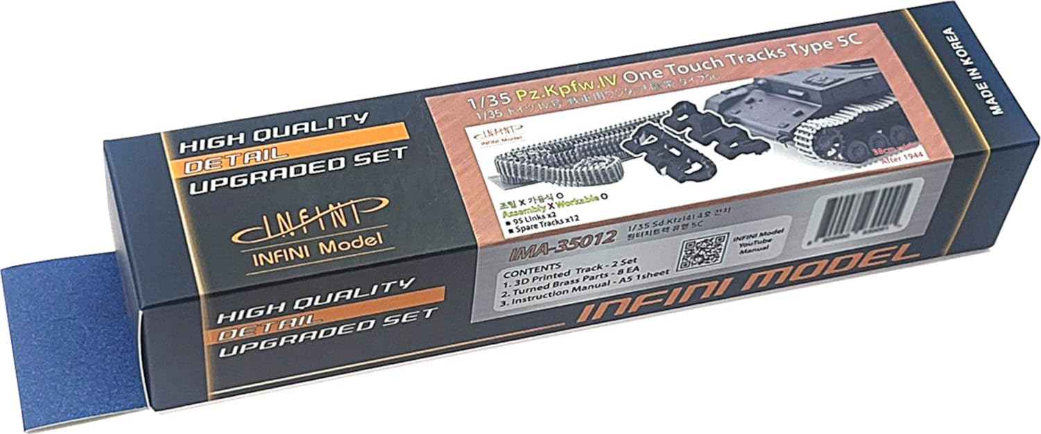 

Infini Model 1/35 German Type 5C Tracks for Panzer IV (3D Printed Connectable Tracks) Plastic Model Parts IMA35012 (Tank)