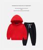 Children's Hooded Sweatshirt & Pants Set - Thickened, Warm, Autumn/Winter Style for Baby Boys & Girls