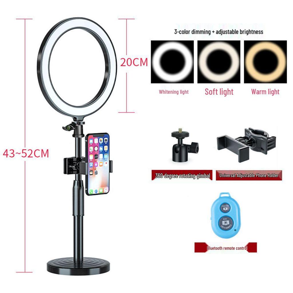 Multifunctional Phone Tripod with Fill Light & Selfie Stand for Streamers