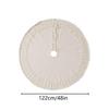 Christmas Tree Skirt Knitted Xmas Tree Carpet Decoration Ornament New Year Navidad Christmas Gifts Home Decorations