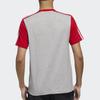 Adidas Essential Colorblock Tee Men Tops Red Black Grey FL0294