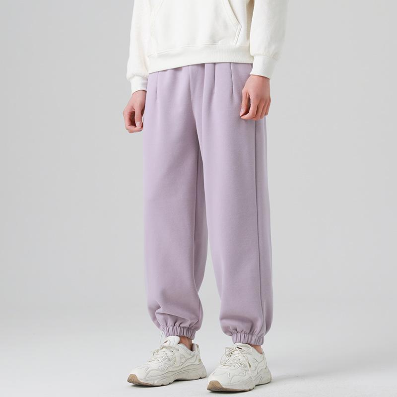 Uncle Radish Casual Sweatpants Women's Autumn and Winter Sickle Pants High Waist Loose Couple Large Size Women's Wide Leg Pants