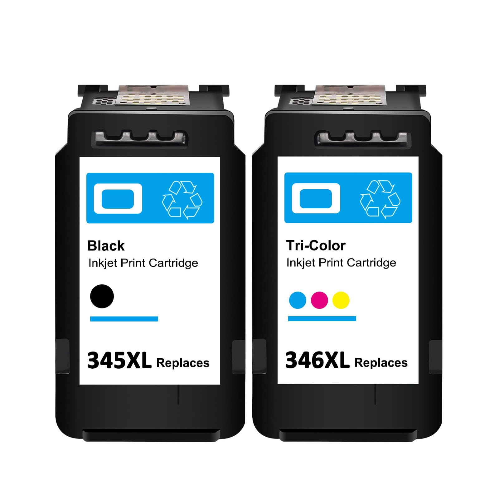 

SHUOLEI Compatible Ink Cartridges for Canon Ink BC345XL BC346XL Recycled Ink Cartridges with Remaining Ink Level Compatible with PIXUS and TR4530