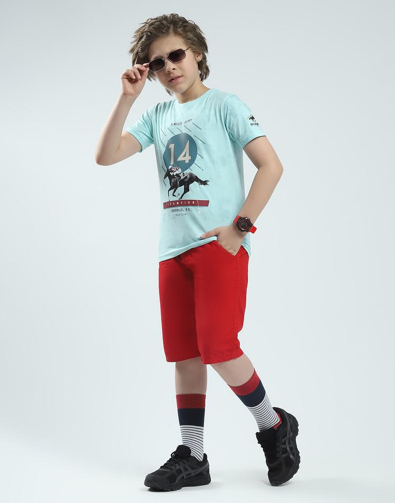MONTE CARLO Boys Printed Round Neck T-Shirt