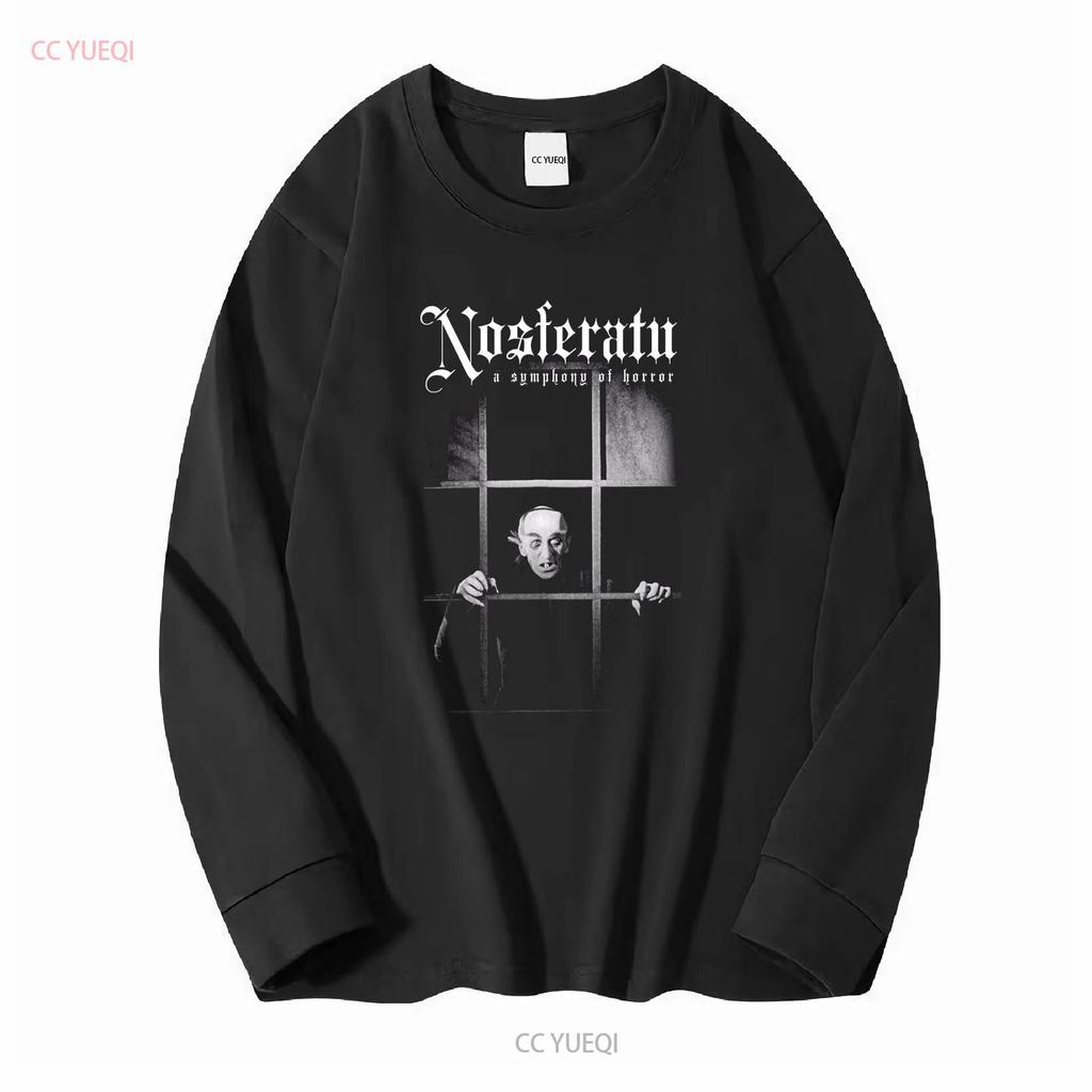 NOSFERATU Tričko Symfonie hrůzy F W Murnau Bram Stoker Film Hrabě Orlok Upír dlouhý nebo krátký rukáv vintage Vypraný