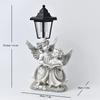 JYL TS/072,Resin Garden Gnome Solar Outdoor Light Figurine Statue Lamp for Garden Villa Home Decor