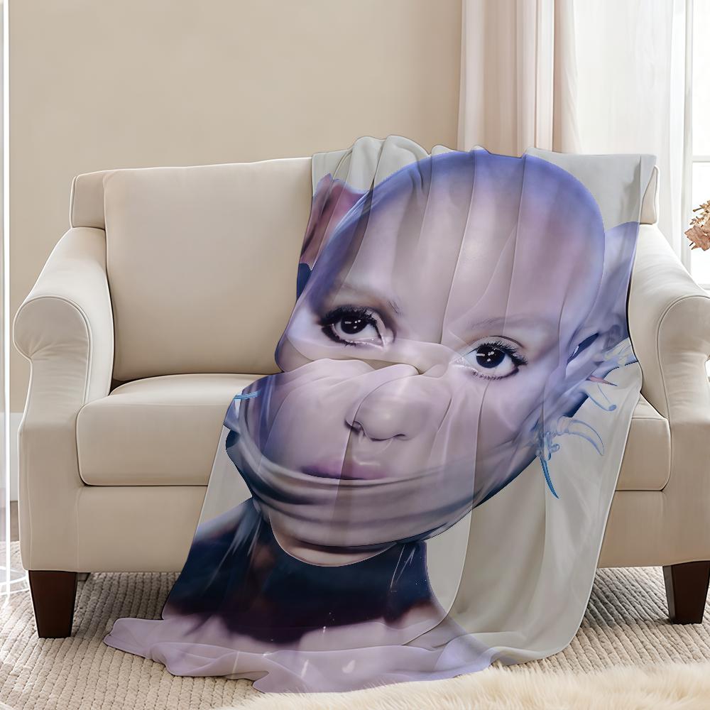 EUSEXUA Nachleuchtende FKA Twigs Decke Überwurf Super Gemütlich Plüsch Wohnzimmer Sofa Couch Kindliche Geburtstagsgeschenke