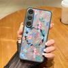 Butterfly Flowers Pattern Magnetic Phone Case For Samsung Galaxy S26 S25 Ultra S24 S23 FE S22 Ultra For Magsafe Hard Matte Cover