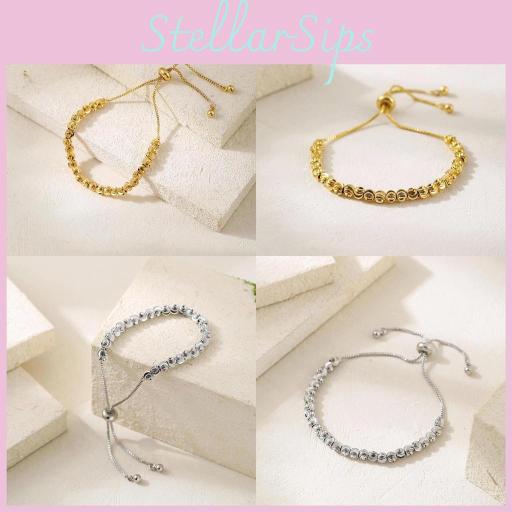 Modern Artistic Copper Alloy Charm Bracelet With Round Elements For Female Travel Gift