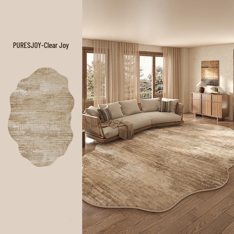 Nordic-Style Thickened Imitation Cashmere Rug: Dirt-Resistant, Easy-Clean, Soft Living Room and Bedroom Mat.
