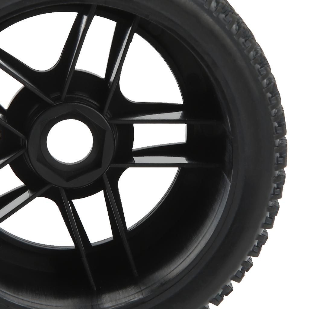 4Pcs RC Car Wheels and Tires Rubber Tires Plastic Hub for 1/7 1/8 1/10 Remote Control Car