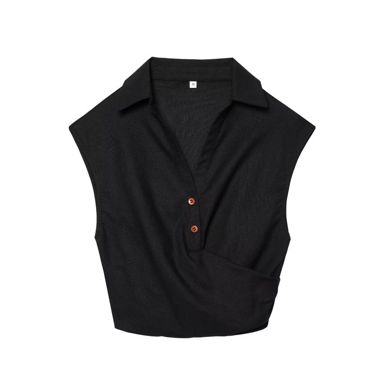 Kaslead New Arrival Women's Fashion Style Linen Blend Short Top Skirt 7969033 7969034