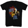 Billy Idol Black Adult Wavey T-Shirt