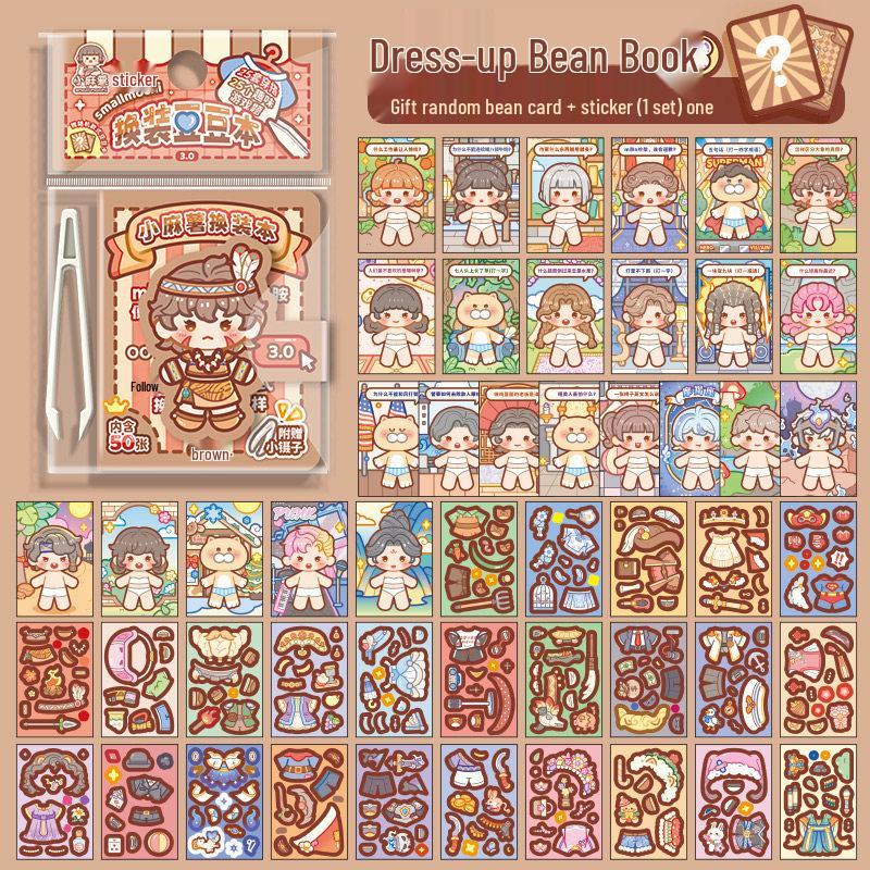 Little Mochi 6.0 Outfit: Complete Children's DIY Miniature Scene Decoration Sticker Set