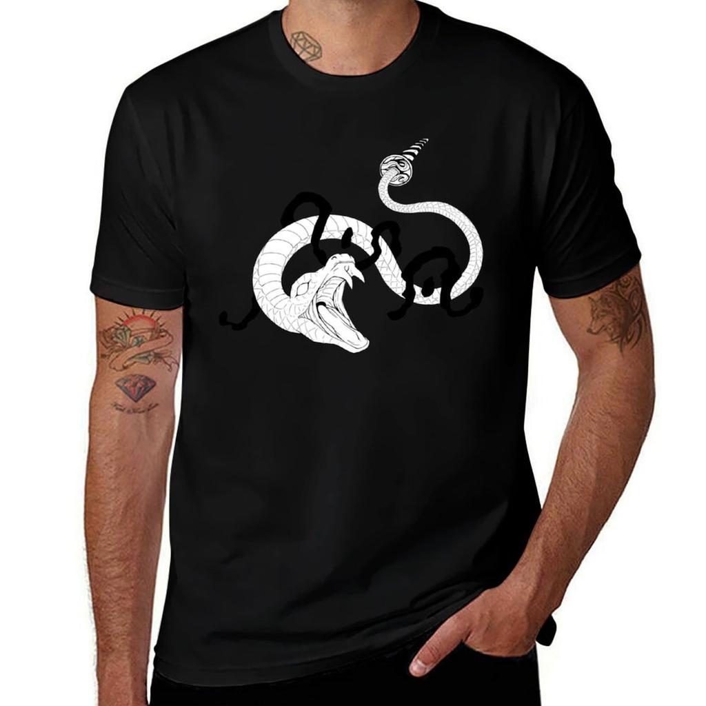 Snake Breathing Sword TShirt Fashion Graphic Tee for Unisex
