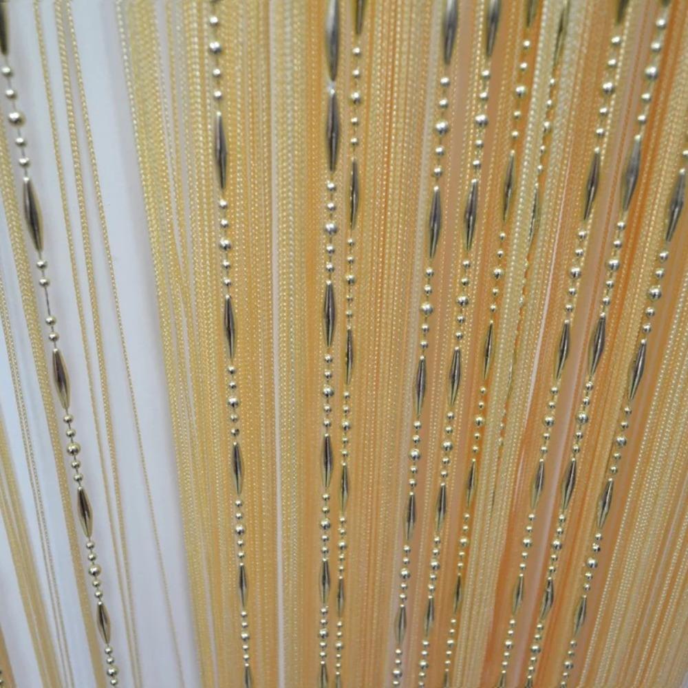 

Home Screen Valances Beaded String Door Curtain String Chain Bead Curtain Room Divider жовтий