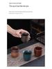 Hearthside Ceramic Japanese Tea Tasting Cup - Retro Coarse Pottery Gongfu Style