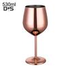 Trendshome Decor Copa de Vino Tinto de Acero Inoxidable Bar Fiesta Cerveza Jugo Bebida Copa de champán
