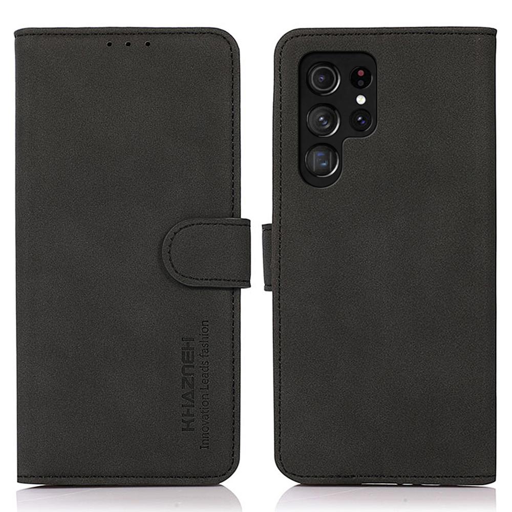 KHAZNEH For Samsung Galaxy S25 Ultra Stand Case PU Leather Wallet Phone Cover