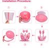 Easter Bunny Ears Cosplay Shooting Hat Funny Interactive Cap for Holiday Party Games Festival Costume Props