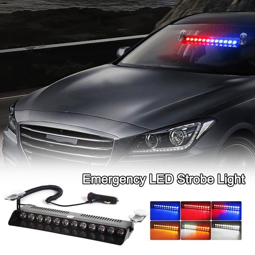 12 V Emergency LED Strobe Light 12 LED Car Light Powerful Police LED Flasher Car Accessories