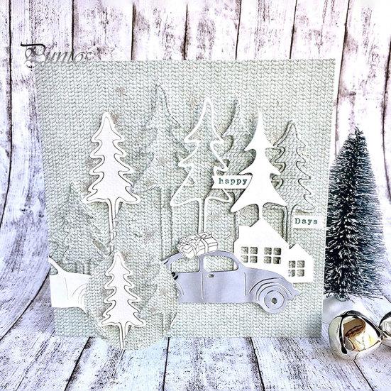Vánoční strom Cedr Řezací šablona pro DIY Scrapbooking Album Papírová karta