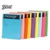 Student Class Notepads Fluorescent Horizontal Line Sticky Notepad Strong Adhesive Removable Memo Portable Journal Labels Pad Multi-color Lined Paper