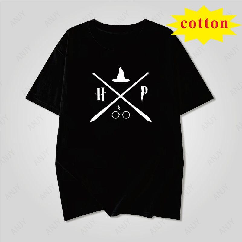 Minimalist Scissors Wine Glass Printed Short Sleeve Tshirt Line Pattern Unisex Casual Top