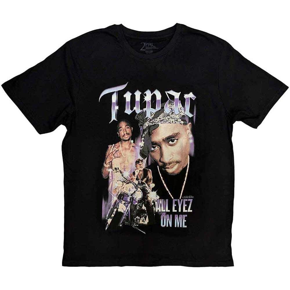 Tupac Ladies T-Shirt: All Eyez Blue Homage (12) M