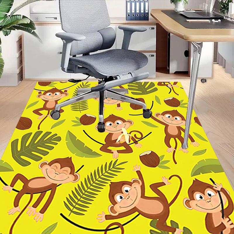 1PC monkey bananas Extra Large Non-Slip Floor carpet, Office, family, bedroom, Studio - Large Area Rug Indoor Rugs, Vibrant Colors-W265