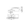 Luxury Aluminum Alloy Window Handle Casement Window and Door Accessories Weighted Internal Open Handle