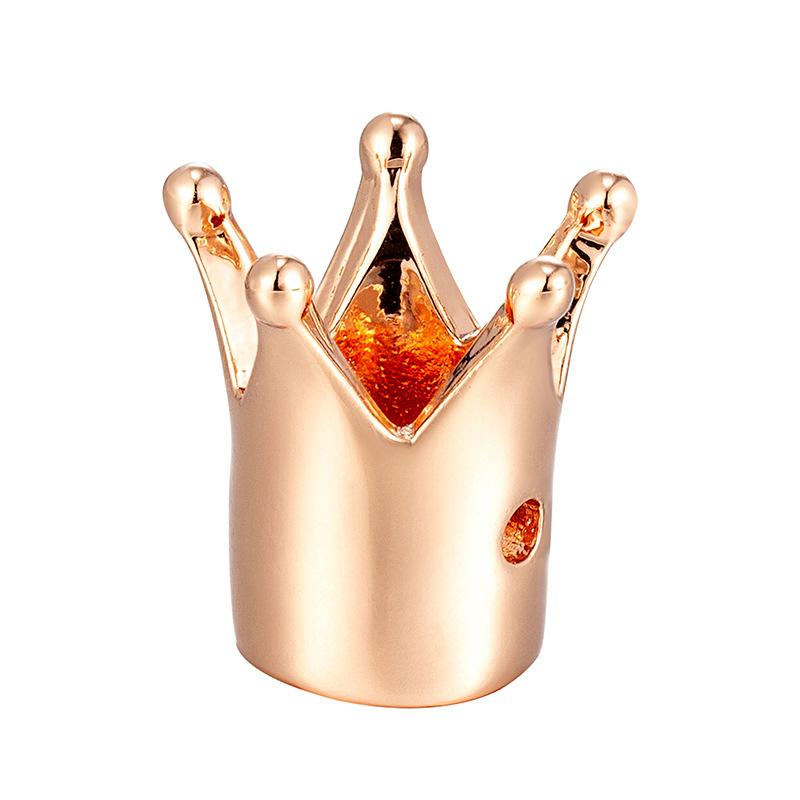 Newly Arrived 10 Pcs/lot Handmade Accessories Glossy Crown Bracelet Charms DIY Beads for Jewelry Making Wholesale