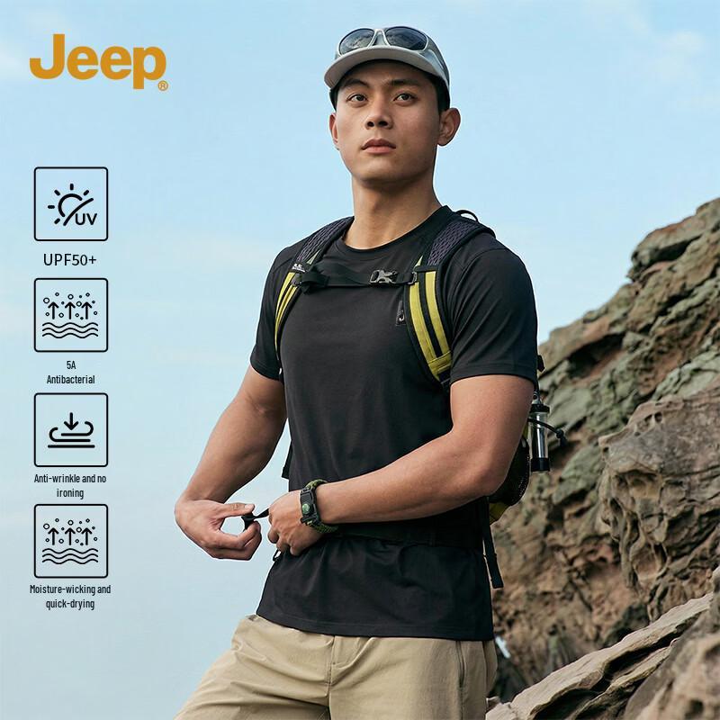 JEEP Men s 5A Antibacterial Quick-Dry T-Shirt XL