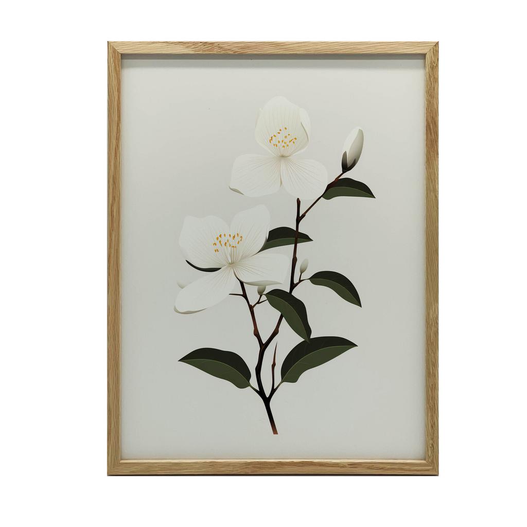 Jasmine Branch Jasmine Branch, 30X40 Cm, Frameless, 230 Gsm Matte Paper