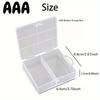 1pc Transparent Battery Storage Box, Holds 24 AA/AAA Batteries, Durable Plastic Organizer Case for Home Storage