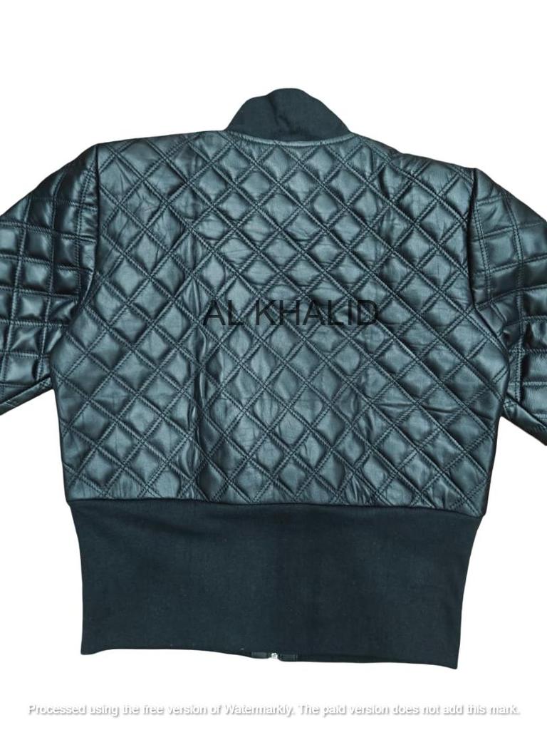 Stylowa Czarna Pikowana Skórzana Kurtka Damska Gorąca Jagnięca Kurtka Bomberka Bikerka