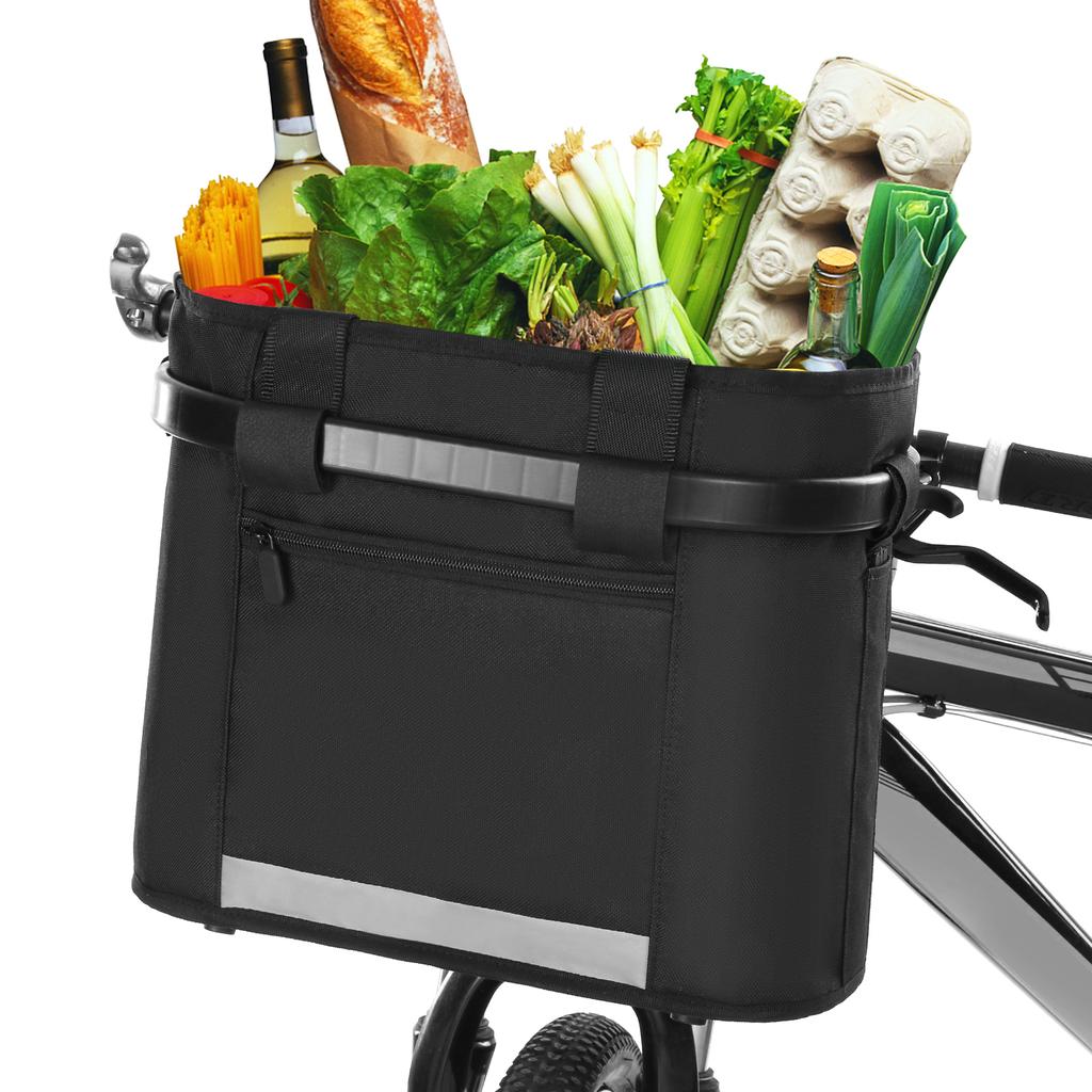 Fahrradkorb, Schnellverschluss, abnehmbar, klappbar, Fahrradlenkerkorb, Haustier, Katze, Hund, Tragetasche