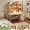 Modern Computer Desk with Bookshelf & Storage for Home, Office, Bedroom & Study Room