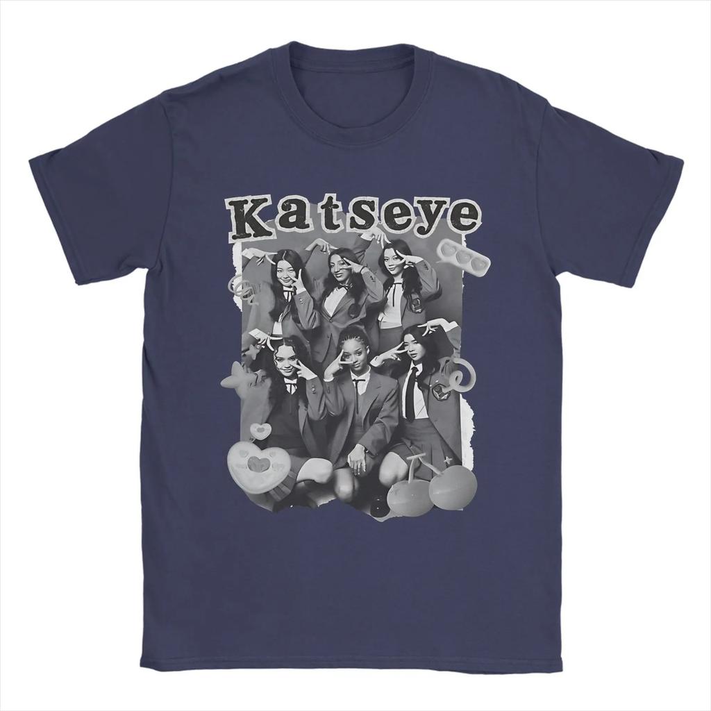 KATEYE KPop Girl Group Mens TShirt 100 Cotton Graphic Top Fashion Famous Band Comfortable Women And Men Tshirts