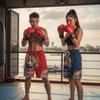 Panda Rainbow Boxing Muay Thai Kickboxing Training Shorts Print Quick Dry Martial Art Boxer Unisex Men Women Kid Fighting Fitness Sport Gym Workout
