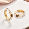2025 New Retro Pearl Letter Hoop Earrings - Unique Design Dangle Earrings for Women
