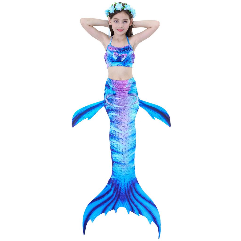 Ghnatygren three-piece mermaid swimsuit children's swimsuit bikini European and American hot spring swimsuit swimsuit