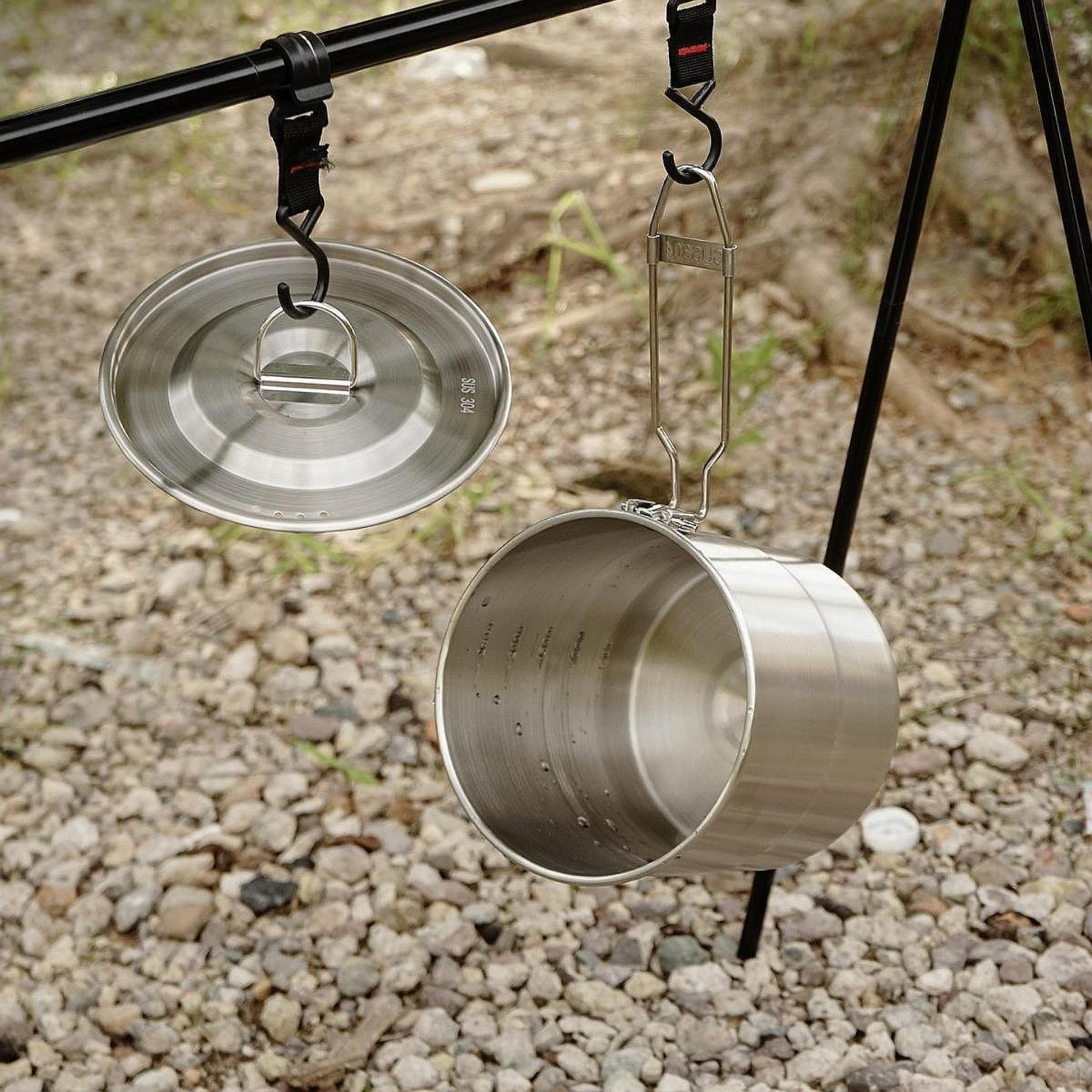 

Походный котелок для кемпинга, сверхлегкий, из нержавеющей стали 304, с крышкой, посуда для пешего туризма