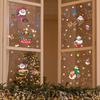 Santa Claus Snowflake Elk Festive Atmosphere Decorated Glass Windows Window Stickers