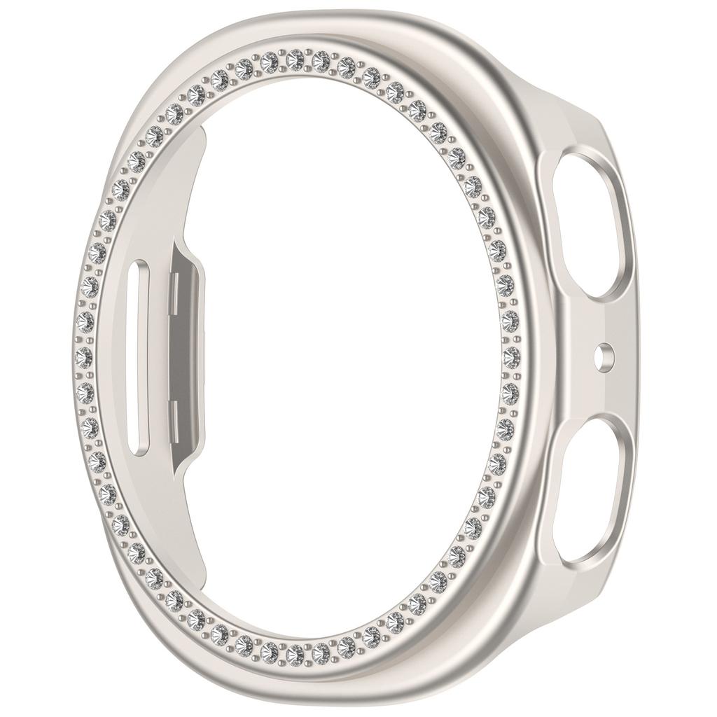Diamond Case+ Glass For Samsung galaxy watch 8 40mm 44mm Accessories PC Protective Bumper shell for galaxy watch 8 cover