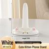 Adjustable Cartoon Kitten Phone Stand - Portable and Multifunctional Holder for Binge-Watching