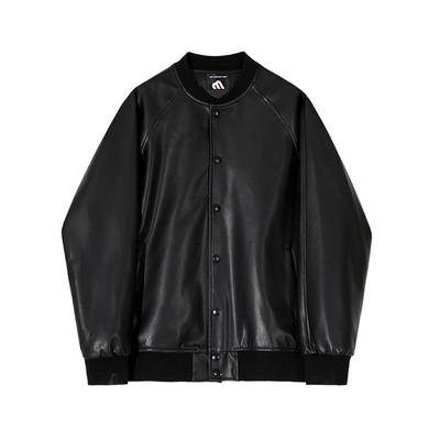 Retro Stand-up Collar Leather Jacket for Men, New Spring Jacket, Korean Style Loose Motorcycle Leather Jacket