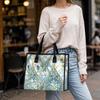 Blue Geometric Pattern Tote Bag Fashion Large Capacity Shoulder Bag for Daily Use