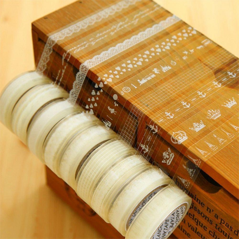

Exquisite Office Supplies Transparent Stickers Scrapbooking Adhesive Lace Tape